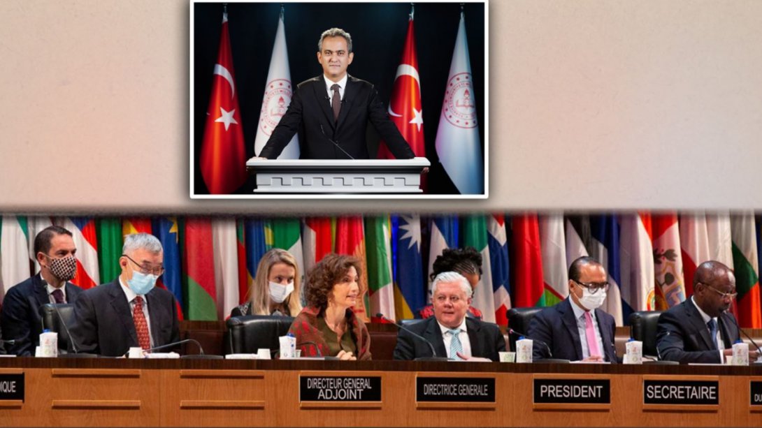 MINISTER ÖZER ANNOUNCED NATIONAL DECLARATION AT UNESCO 41ST GENERAL CONFERENCE