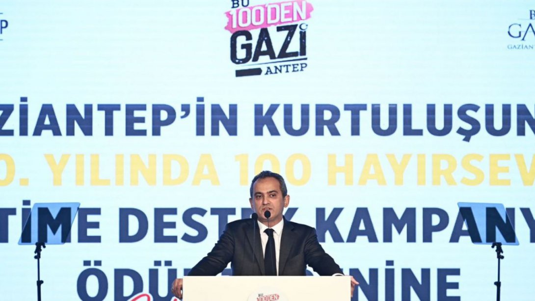 PRESIDENT ERDOĞAN AND MINISTER ÖZER ATTENDED SUPPORT TO EDUCATION CAMPAIGN AWARD CEREMONY