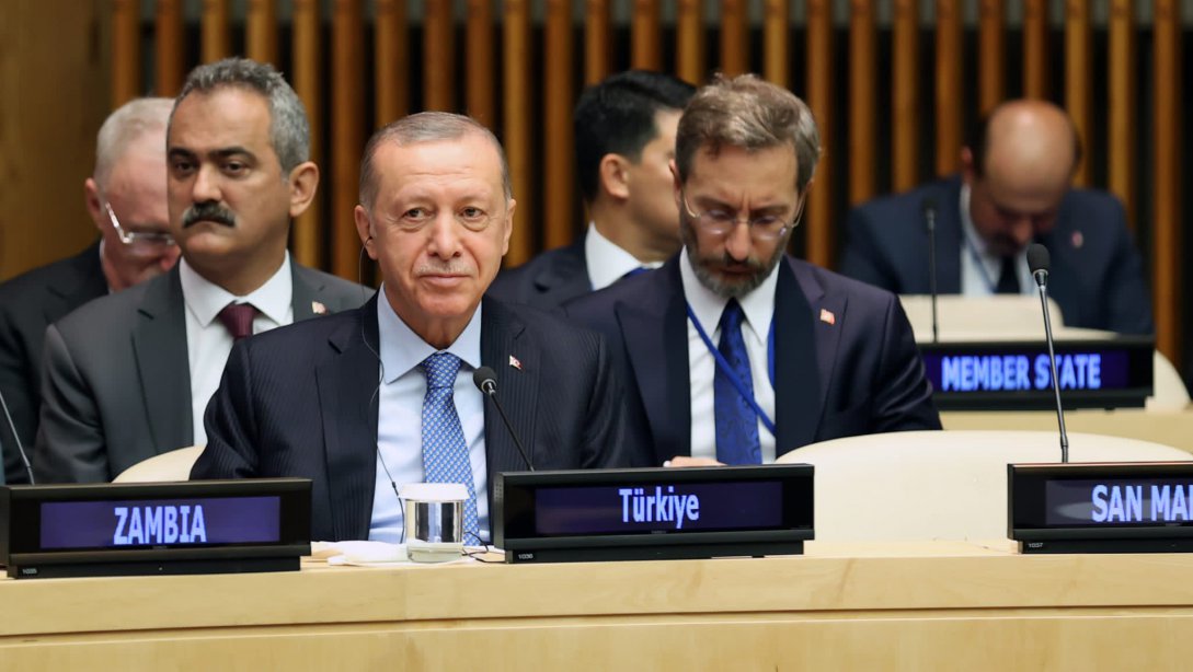 PRESIDENT ERDOĞAN AND MINISTER ÖZER ATTENDED THE TRANSFORMING EDUCATION SUMMIT ORGANIZED IN UN TRUSTEESHIP COUNCIL IN NEW YORK