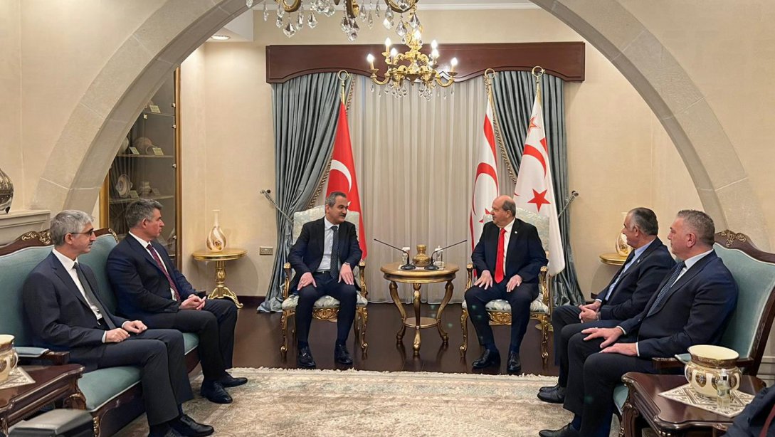 MINISTER OZER MEETS WITH PRESIDENT OF THE TURKISH REPUBLIC OF NORTHERN CYPRUS (TRNC) ERSİN TATAR