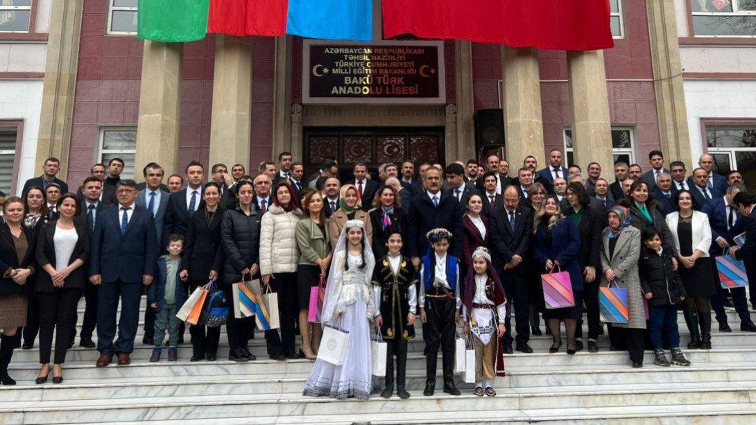 MINISTER ÖZER VISITED BAKU TURKISH ANATOLIAN HIGH SCHOOL