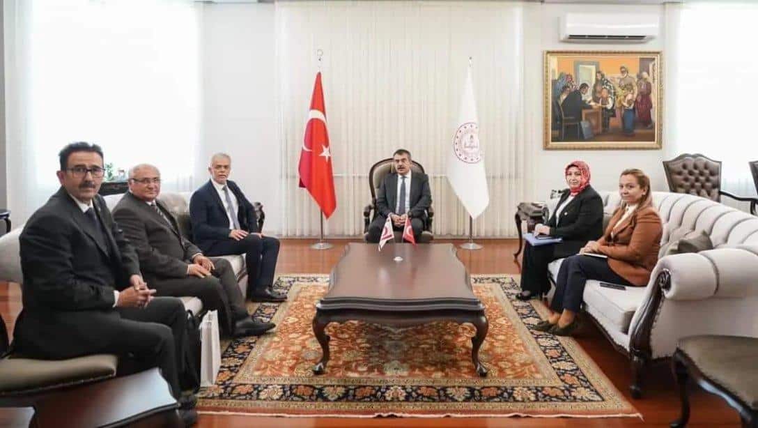 MINISTER TEKİN; RECEIVED THE AMBASSADORS OF TRNC, MOLDOVA, VENEZUELA, KYRGYZSTAN AND GAMBIA