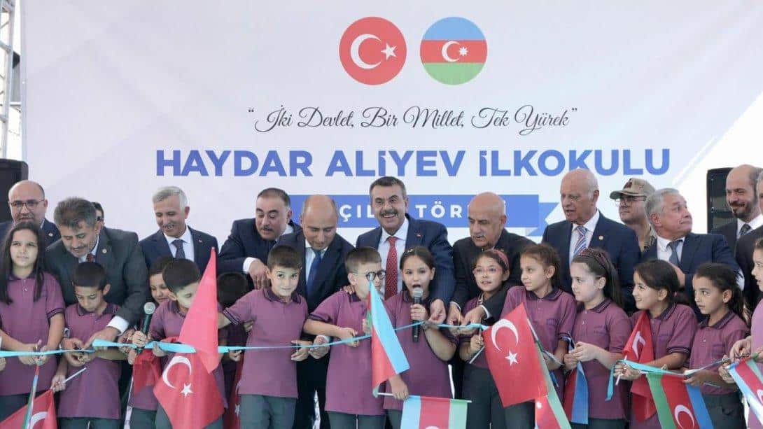 MINISTER TEKİN INAUGURATES SCHOOL BUILT BY AZERBAIJAN IN KAHRAMANMARAŞ