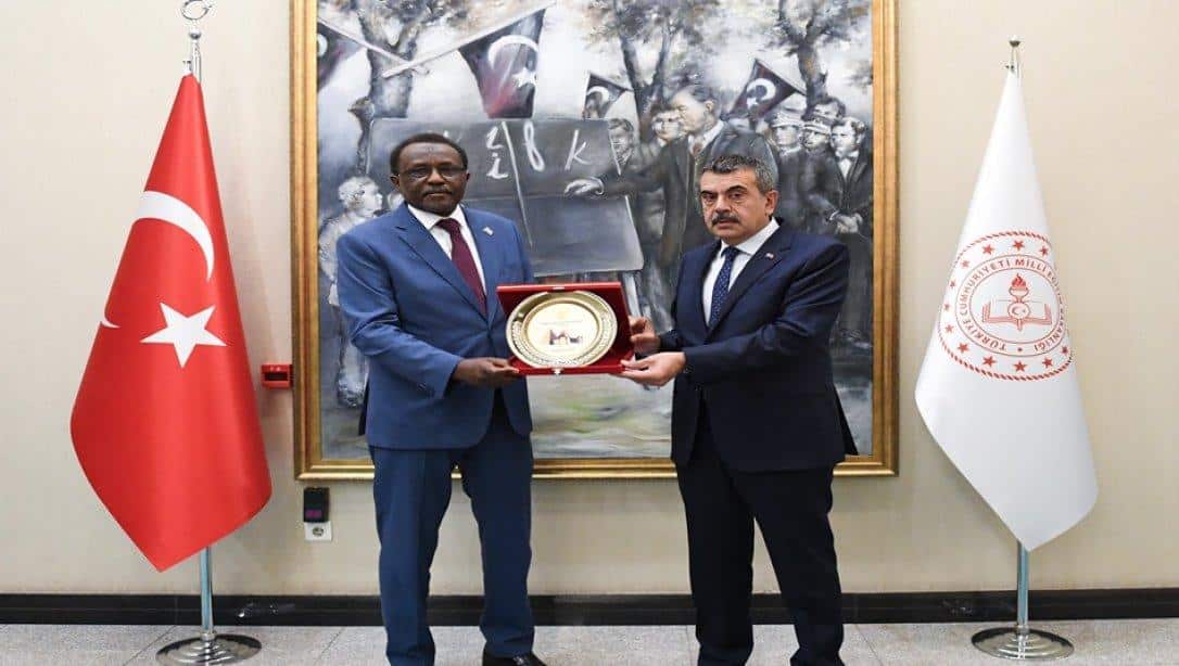  MINISTER YUSUF TEKIN RECEIVED THE AMBASSADOR OF SUDAN TO ANKARA