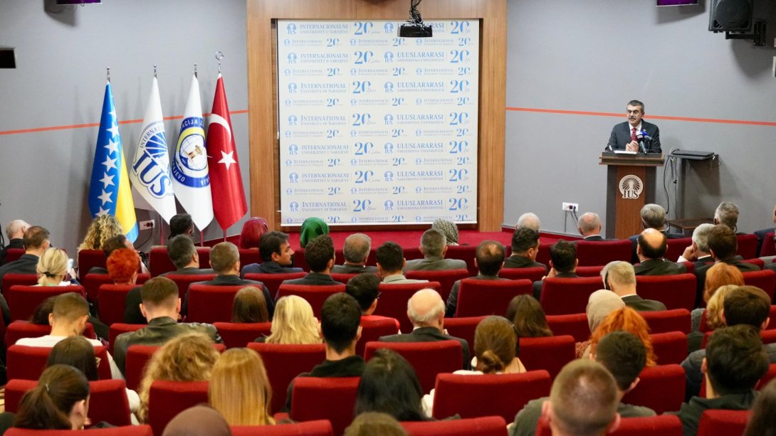 MINISTER OF NATIONAL EDUCATION YUSUF TEKIN ATTENDS THE OPENING CEREMONY OF THE INTERNATIONAL UNIVERSITY OF SARAJEVO'S ACADEMIC YEAR