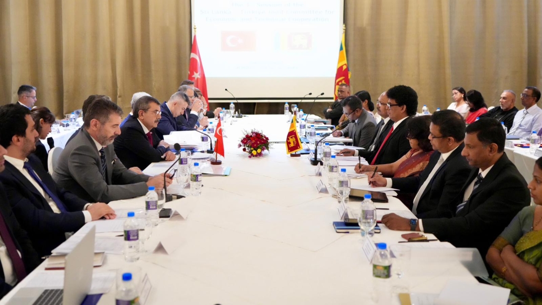 MINISTER TEKİN ATTENDS THE THIRD MEETING OF THE TÜRKİYE-SRI LANKA JOINT ECONOMIC AND TECHNICAL COOPERATION COMMISSION